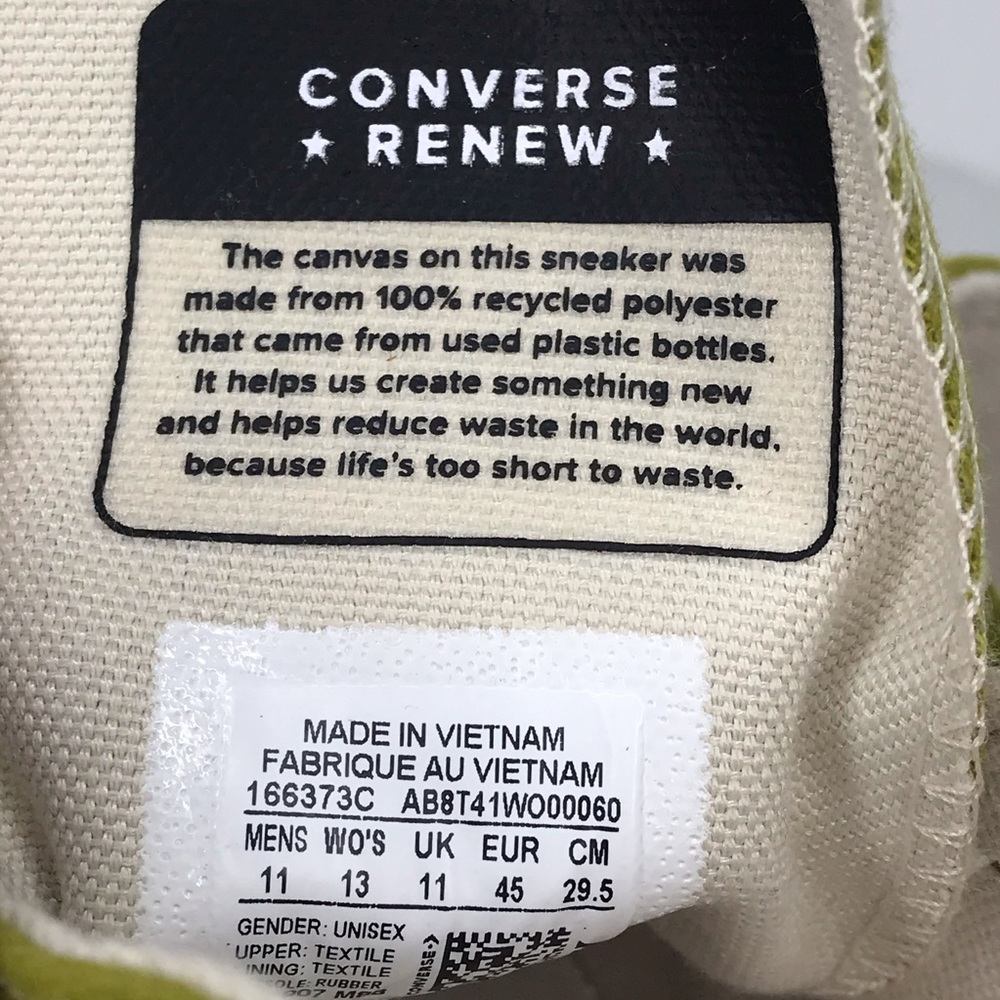 NEW Converse Low Cut Unisex Renew Chuck Taylor - Picture 11 of 13